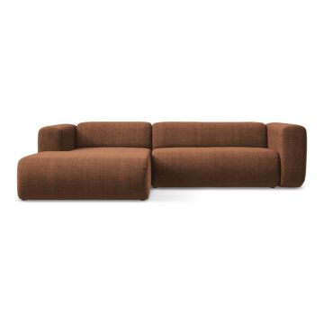 Colțar teracotă (cu colț pe partea stângă/cu șezlong) Ekahi – Makamii