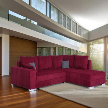 Colțar, textil, material pe bază de lemn, roșu