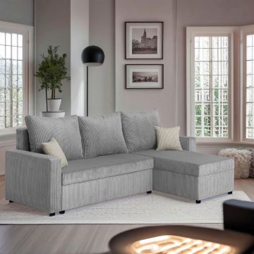 Colțar, textil, material pe bază de lemn, taupe