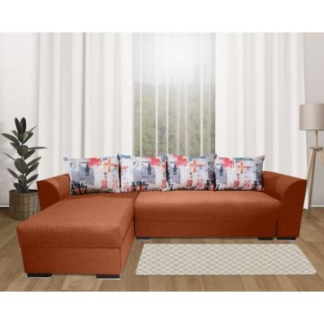 Coltar sufragerie extensibil Lindo N52 Caramiziu