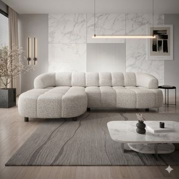 Coltar VELPA S,284X183X79 cm, material personalizabil si cu reglaj electric