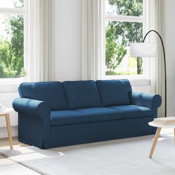 vidaXL Canapea albastru 215 x 82 x 80 cm țesătură