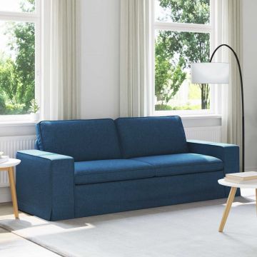 vidaXL Canapea albastru 222 x 80 x 82 cm țesătură