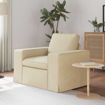vidaXL Canapea Crem 103 x 80 x 82 cm țesătură