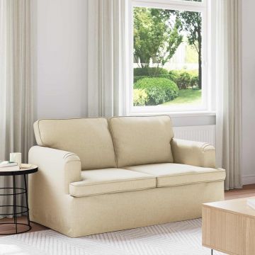 vidaXL Canapea Crem 144 x 80 x 85 cm țesătură