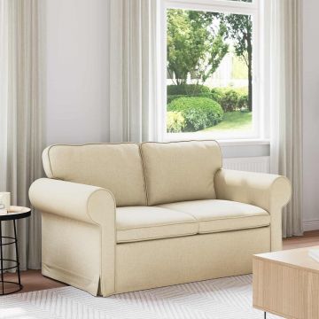 vidaXL Canapea Crem 155 x 82 x 80 cm țesătură