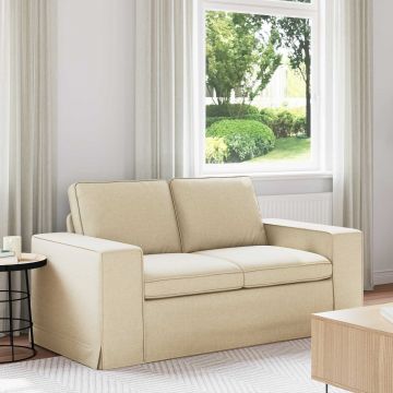 vidaXL Canapea Crem 162 x 80 x 82 cm țesătură