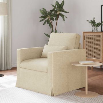 vidaXL Canapea Crem 78 x 78 x 80 cm țesătură