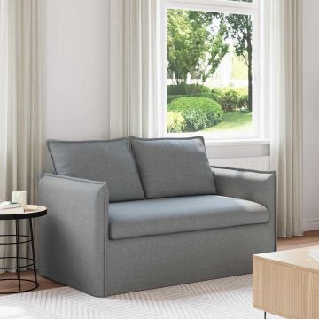 vidaXL Canapea Gri deschis 136 x 82 x 85 cm țesătură
