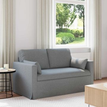 vidaXL Canapea Gri deschis 139 x 78 x 80 cm țesătură