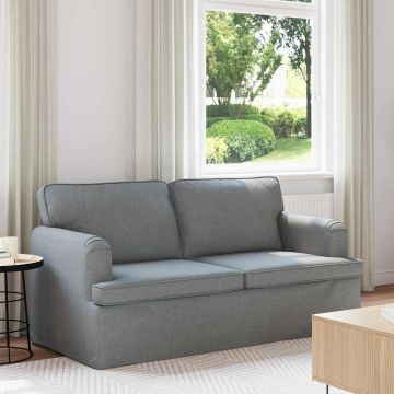 vidaXL Canapea Gri deschis 162 x 80 x 85 cm țesătură