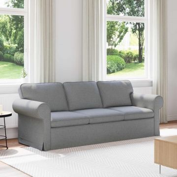 vidaXL Canapea Gri deschis 215 x 82 x 80 cm țesătură