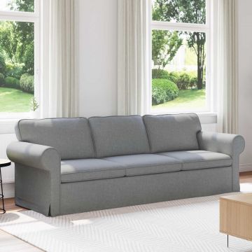 vidaXL Canapea Gri deschis 245 x 82 x 80 cm țesătură