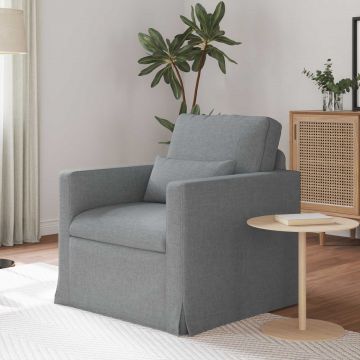 vidaXL Canapea Gri deschis 78 x 78 x 80 cm țesătură