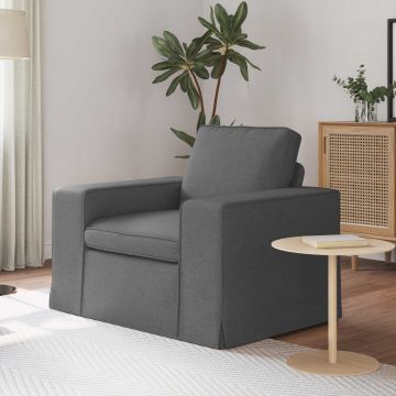 vidaXL Canapea Gri închis 103 x 80 x 82 cm țesătură