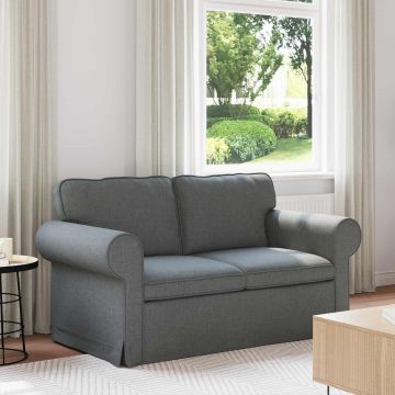 vidaXL Canapea Gri închis 155 x 82 x 80 cm țesătură