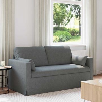vidaXL Canapea Gri închis 158 x 78 x 80 cm țesătură