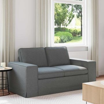 vidaXL Canapea Gri închis 162 x 80 x 82 cm țesătură