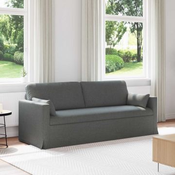 vidaXL Canapea Gri închis 198 x 78 x 80 cm țesătură