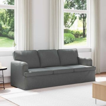 vidaXL Canapea Gri închis 201 x 80 x 85 cm țesătură
