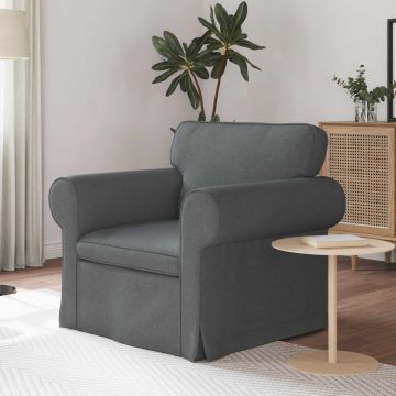 vidaXL Canapea Gri închis 95 x 82 x 80 cm țesătură