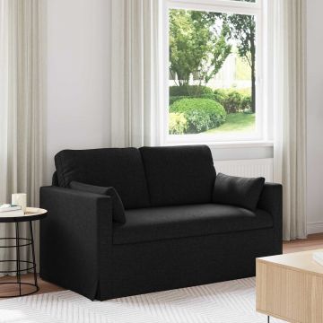 vidaXL Canapea Negru 139 x 78 x 80 cm țesătură