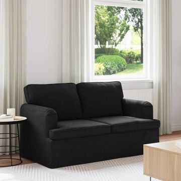 vidaXL Canapea Negru 144 x 80 x 85 cm țesătură