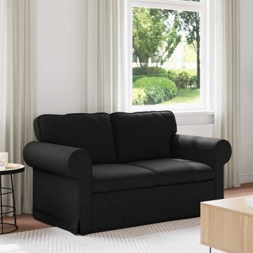 vidaXL Canapea Negru 155 x 82 x 80 cm țesătură