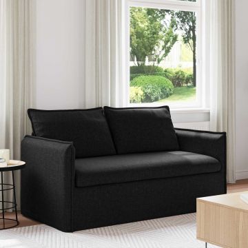 vidaXL Canapea Negru 156 x 82 x 85 cm țesătură