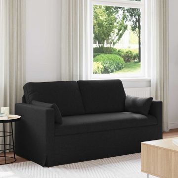 vidaXL Canapea Negru 158 x 78 x 80 cm țesătură