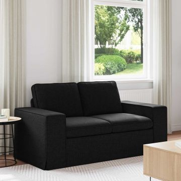 vidaXL Canapea Negru 162 x 80 x 82 cm țesătură