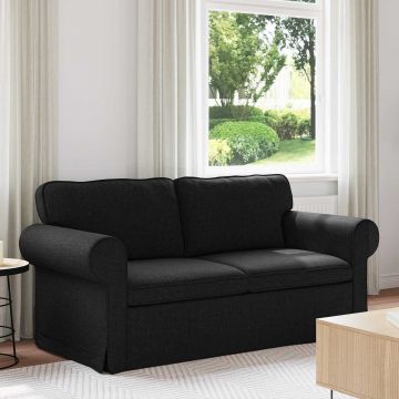 vidaXL Canapea Negru 175 x 82 x 80 cm țesătură