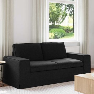 vidaXL Canapea Negru 182 x 80 x 82 cm țesătură