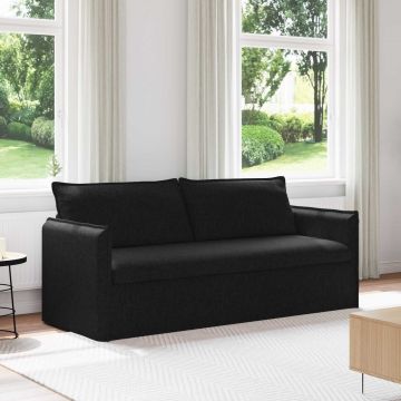 vidaXL Canapea Negru 196 x 82 x 85 cm țesătură