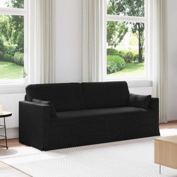 vidaXL Canapea Negru 198 x 78 x 80 cm țesătură