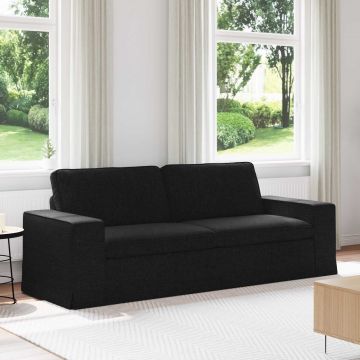 vidaXL Canapea Negru 222 x 80 x 82 cm țesătură