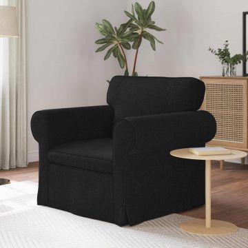 vidaXL Canapea Negru 95 x 82 x 80 cm țesătură
