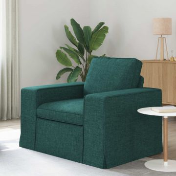 vidaXL Canapea Verde închis 103 x 80 x 82 cm țesătură