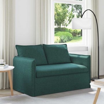vidaXL Canapea Verde închis 136 x 82 x 85 cm țesătură