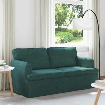 vidaXL Canapea Verde închis 162 x 80 x 85 cm țesătură