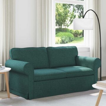 vidaXL Canapea Verde închis 175 x 82 x 80 cm țesătură