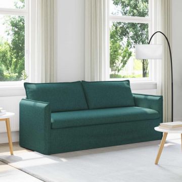 vidaXL Canapea Verde închis 196 x 82 x 85 cm țesătură