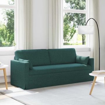 vidaXL Canapea Verde închis 198 x 78 x 80 cm țesătură