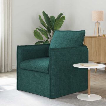 vidaXL Canapea Verde închis 75 x 82 x 85 cm țesătură