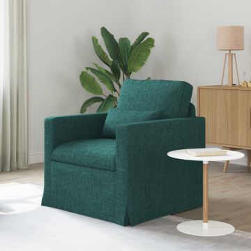 vidaXL Canapea Verde închis 78 x 78 x 80 cm țesătură