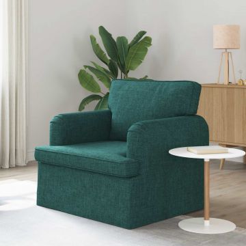 vidaXL Canapea Verde închis 84 x 80 x 85 cm țesătură