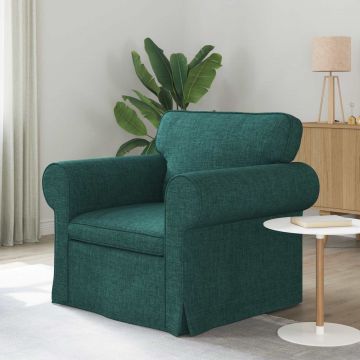 vidaXL Canapea Verde închis 95 x 82 x 80 cm țesătură