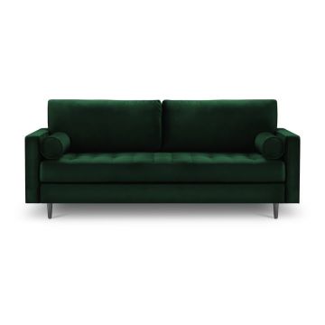 Canapea din catifea Milo Casa Santo, 219 cm, verde