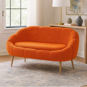 Canapea 2 locuri, Atelier del Sofa, 251BLS1115, PAL, Portocaliu