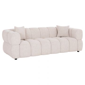Canapea 3 locuri AMIRIA 220CM - Cream